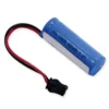 Akku LiFePO4 3,2 V 400 mAh - Baugröße 14430 mit Stecker schwarz