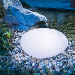 Dekorativer Solar Leuchtstein Smart Stone