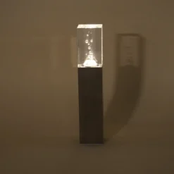 Elegante Standleuchte Bubble Tower 30 cm aus Edelstahl