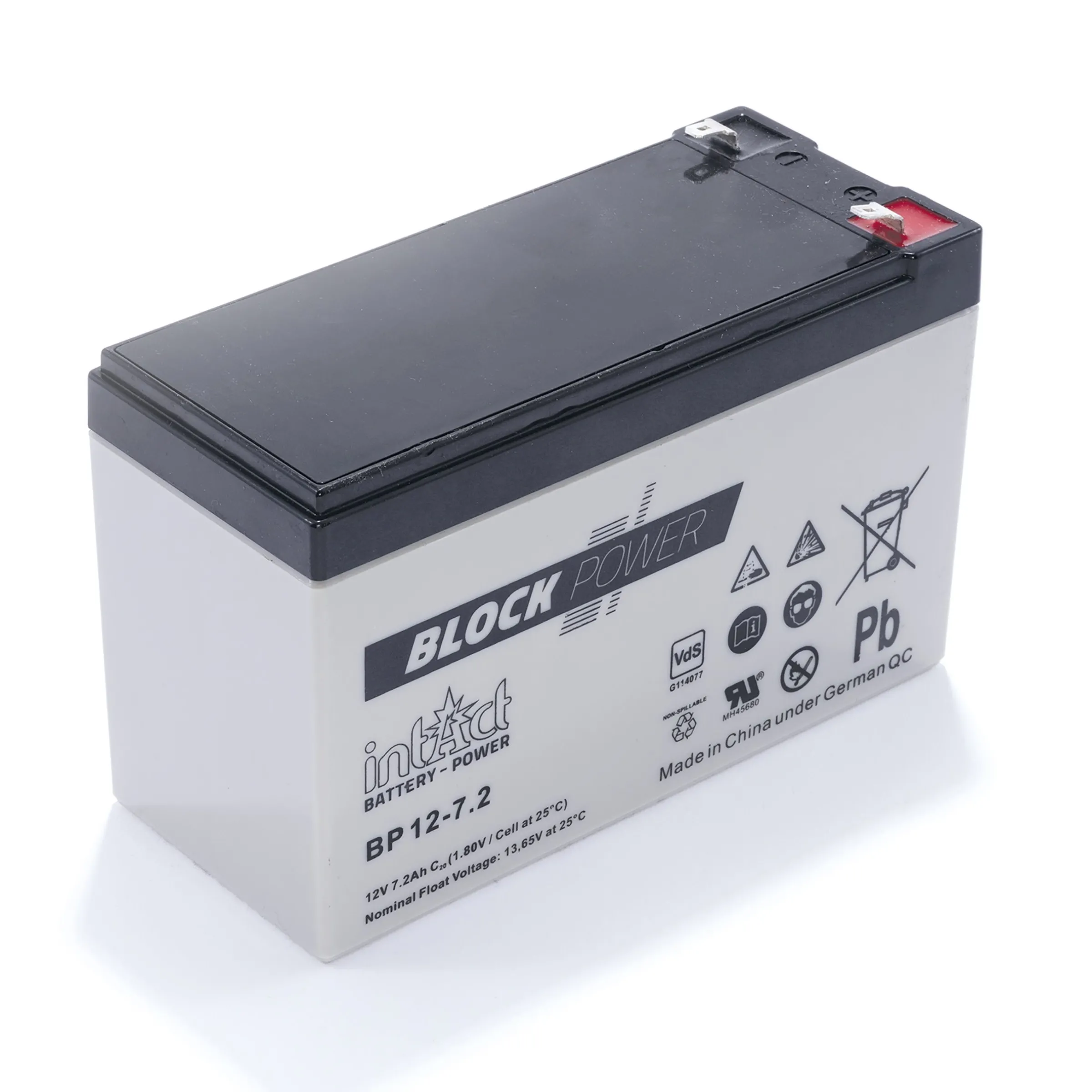 Ersatzakku Pb 12 V / 7 Ah - mit Steckkontakten