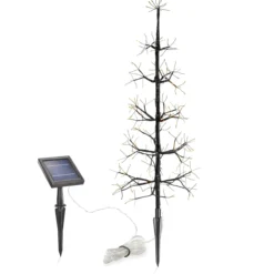 Frei gestaltbarer Solar Weihnachtsbaum mit 200 warmweißen LEDs