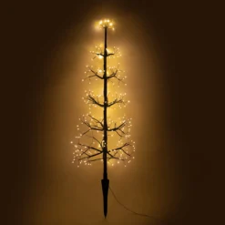 Frei gestaltbarer Solar Weihnachtsbaum mit 200 warmweißen LEDs