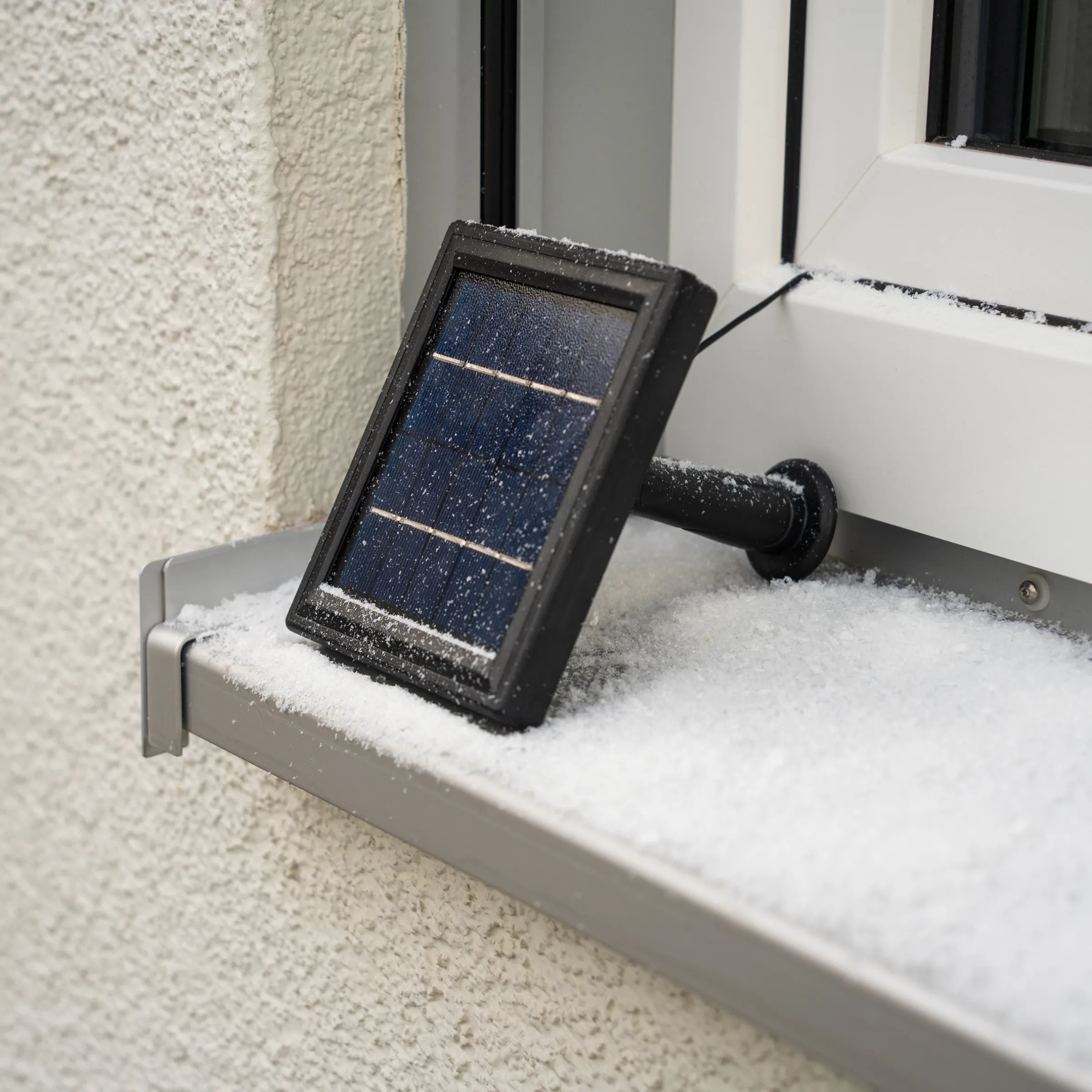 Hängende Solar Schneeflocke Ø 40 cm mit 200 warmweißen LEDs