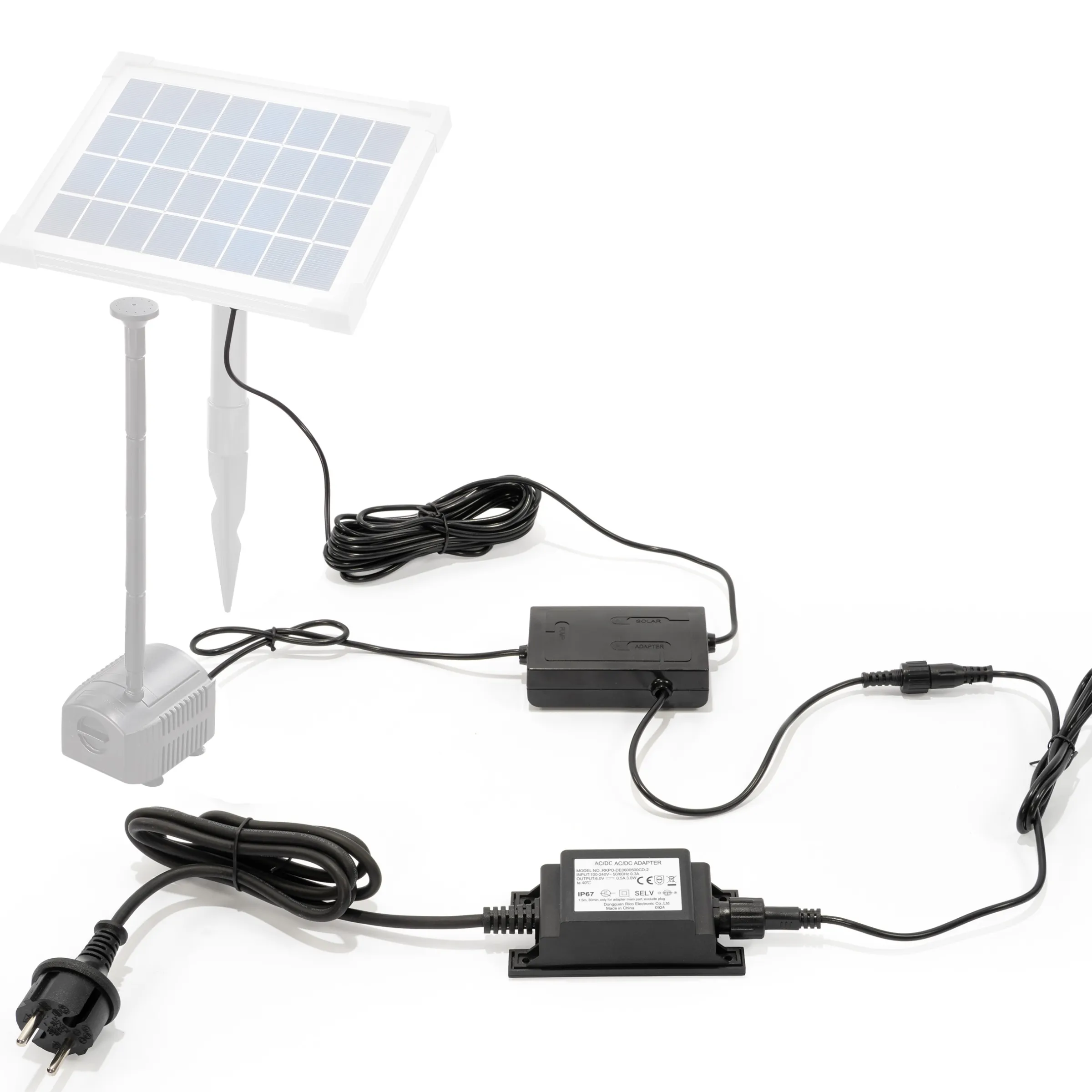 Hybrid-Controller für Pumpen mit Stecker rund