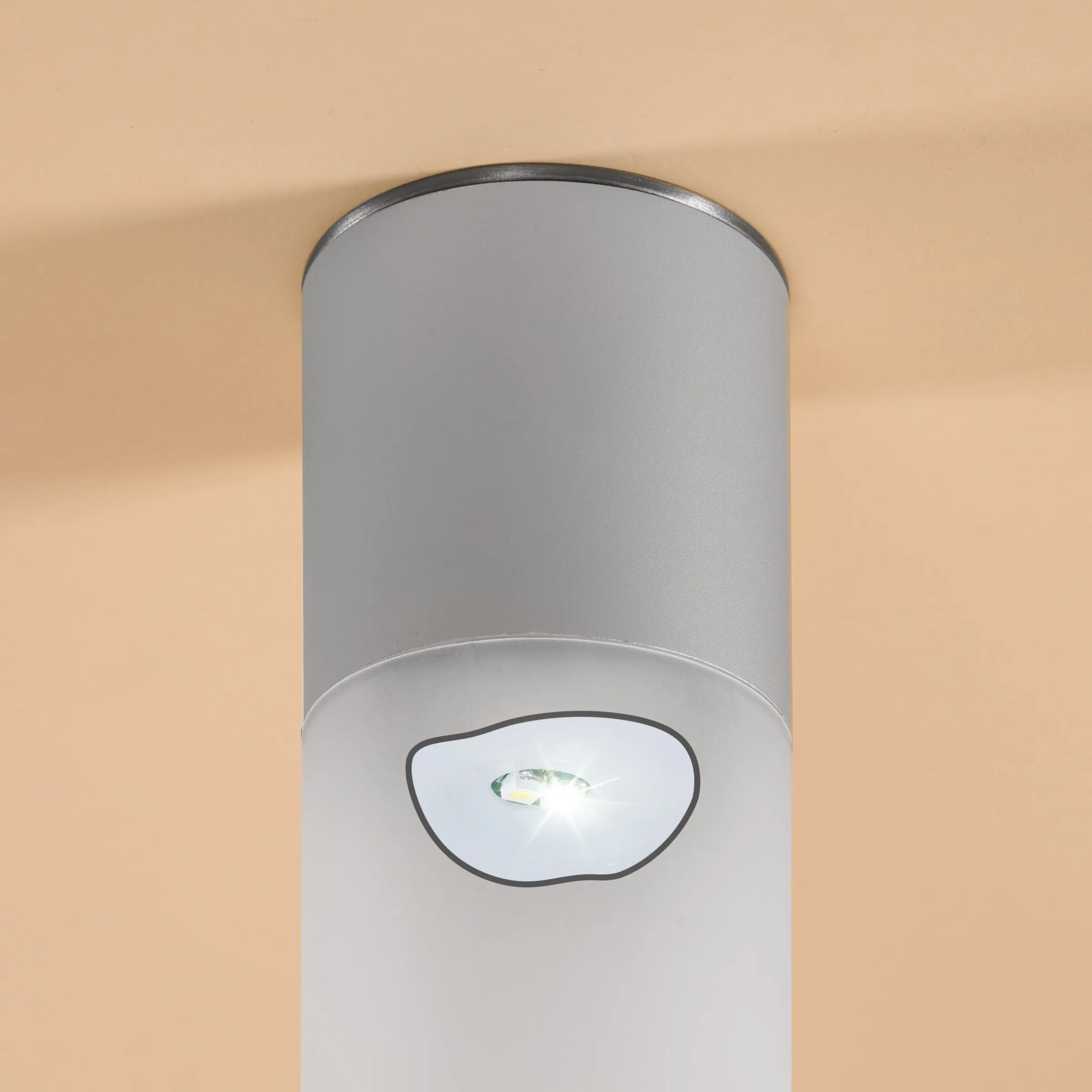 Moderne Solar Standleuchte Pole Light 30 cm DuoColor