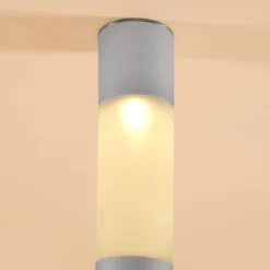 Moderne Solar Standleuchte Pole Light 30 cm DuoColor