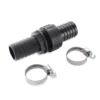 Schlauchverbinder 1 1/4" - 32 mm, inkl. 2 Schlauchschellen