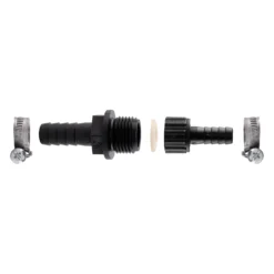 Schlauchverbinder 1/2" - 13 mm, inkl. 2 Schlauchschellen