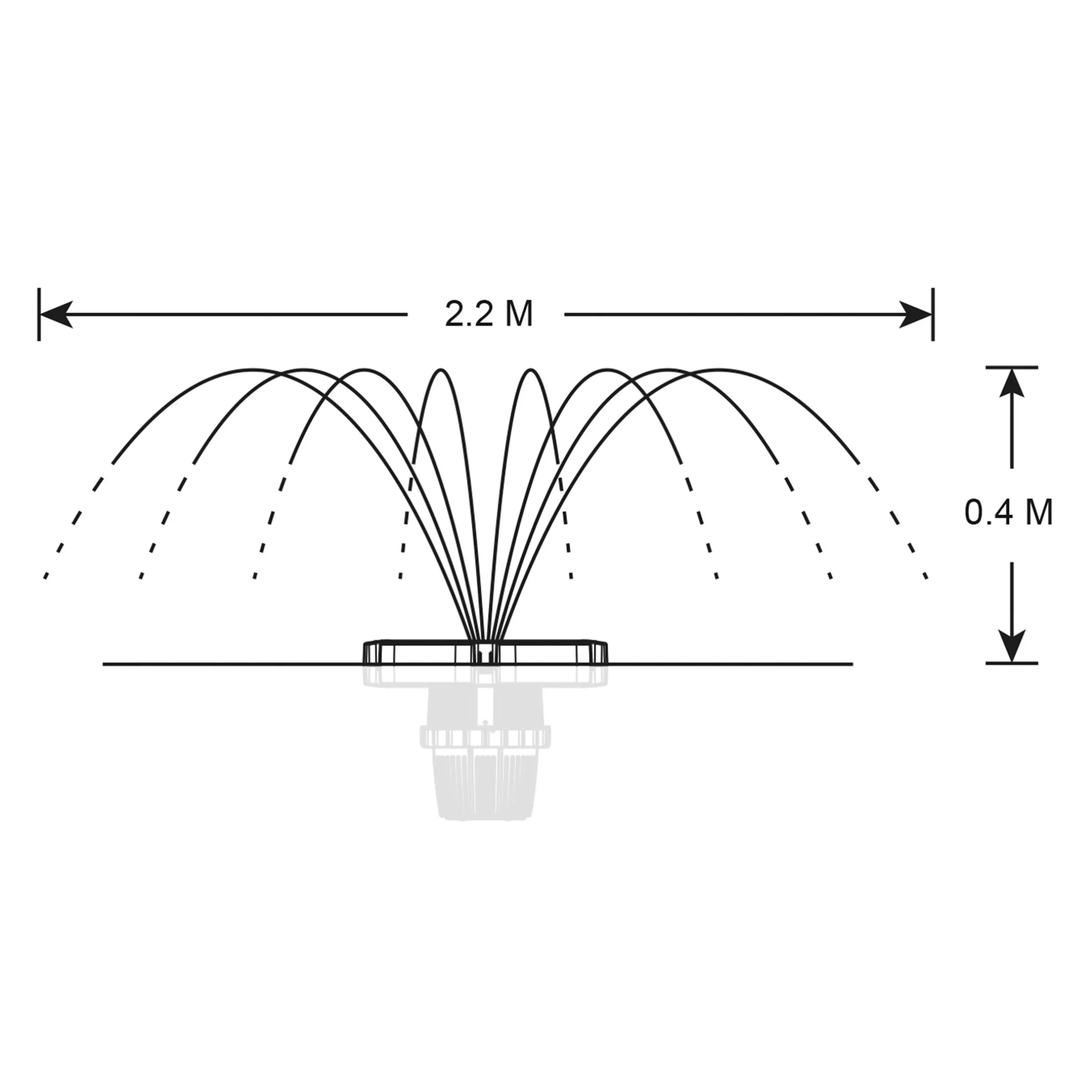 Schwimmende Fischteichbelüfterpumpe Jet Flow 10.000