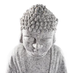 Solarbrunnen Buddha mit LED-Beleuchtung