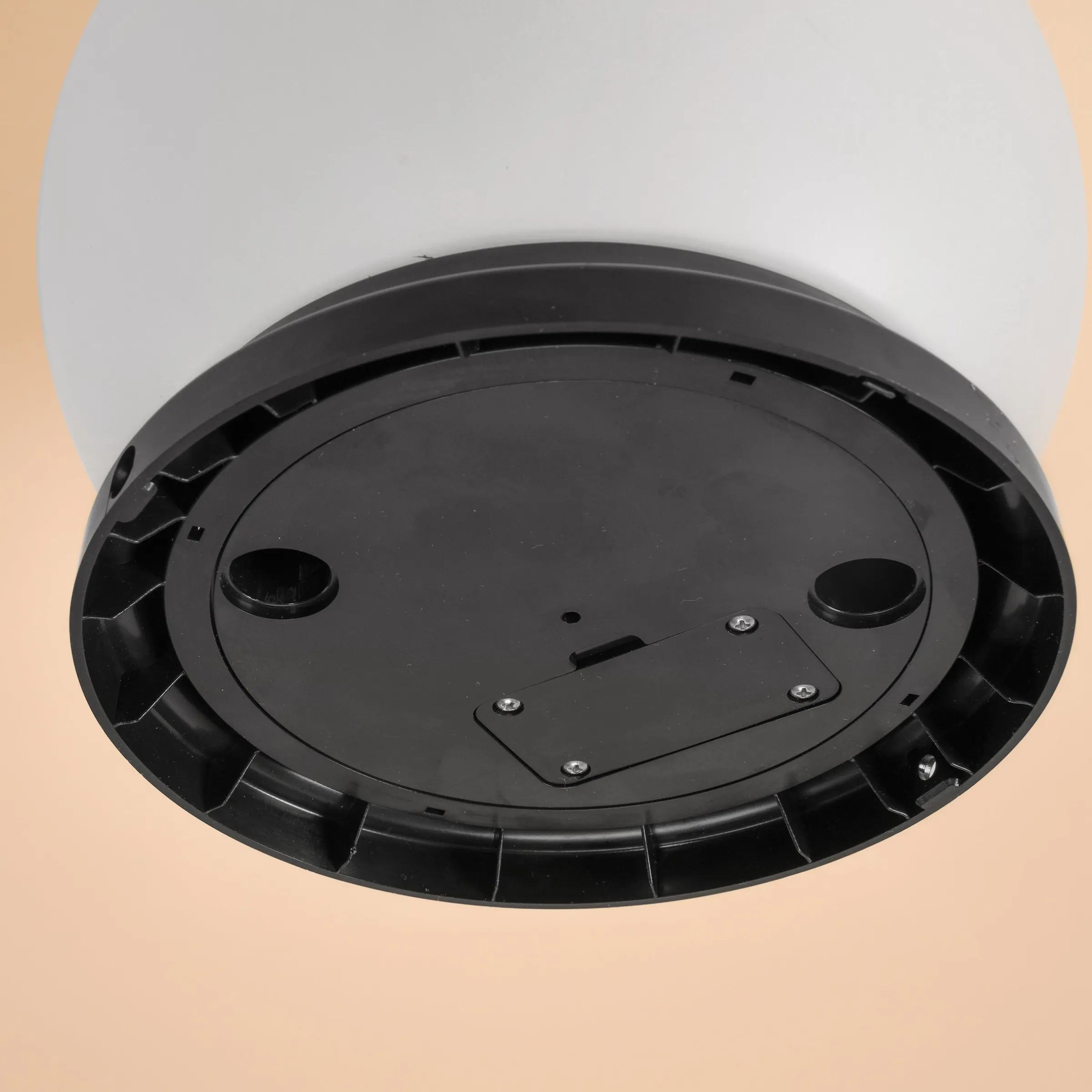 Solar Deko-Leuchtkugel 20 cm mit bernsteinfarbenem LED Licht