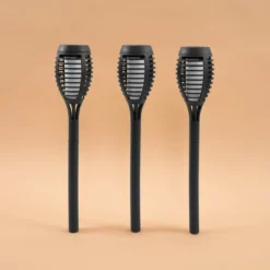 Solar Gartenfackel Lorenzo im 3er-Set