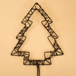 Solar Gartenstecker Weihnachtsbaum mit 60 warmweißen LEDs