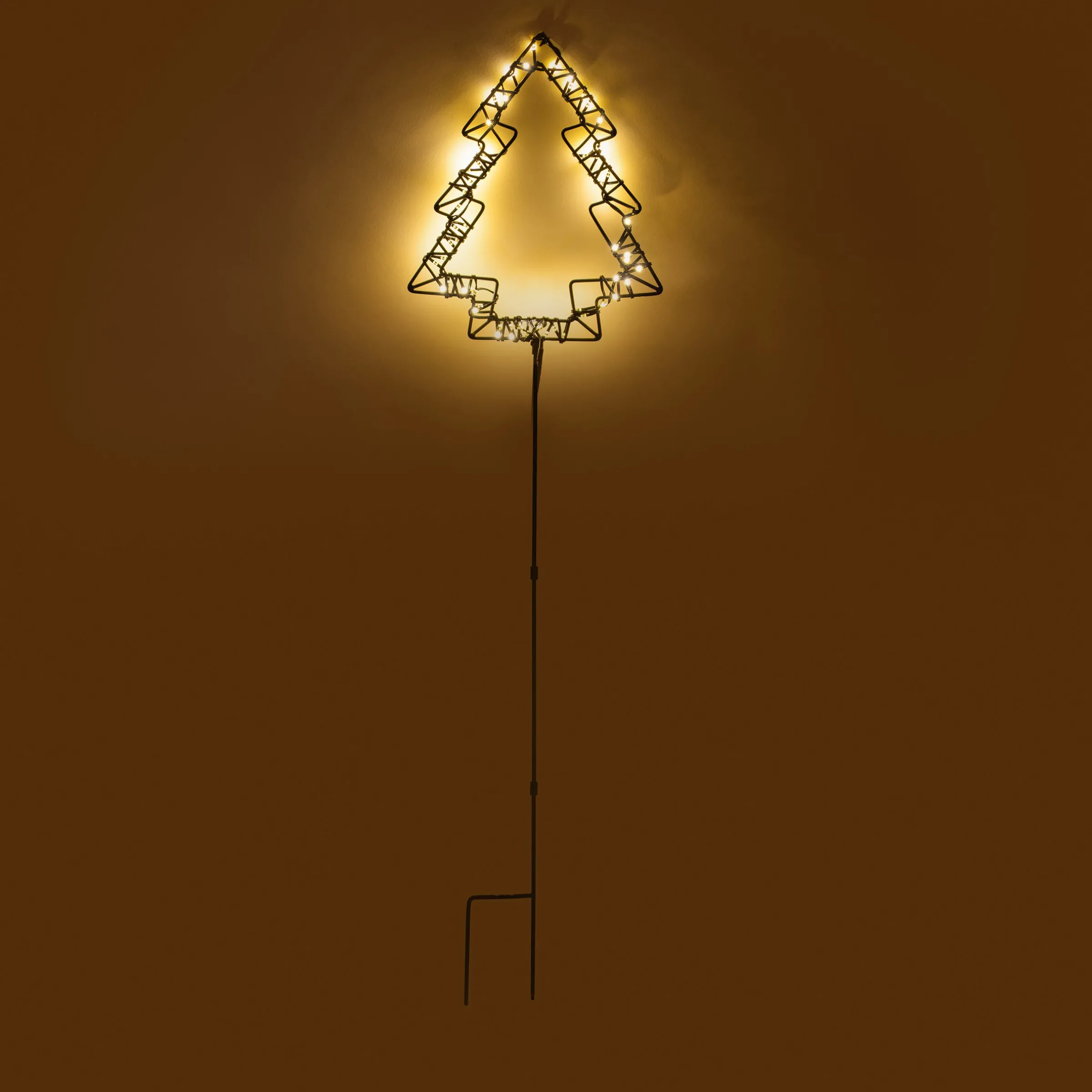 Solar Gartenstecker Weihnachtsbaum mit 60 warmweißen LEDs