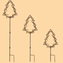 Solar Gartenstecker Weihnachtsbaum mit 60 warmweißen LEDs