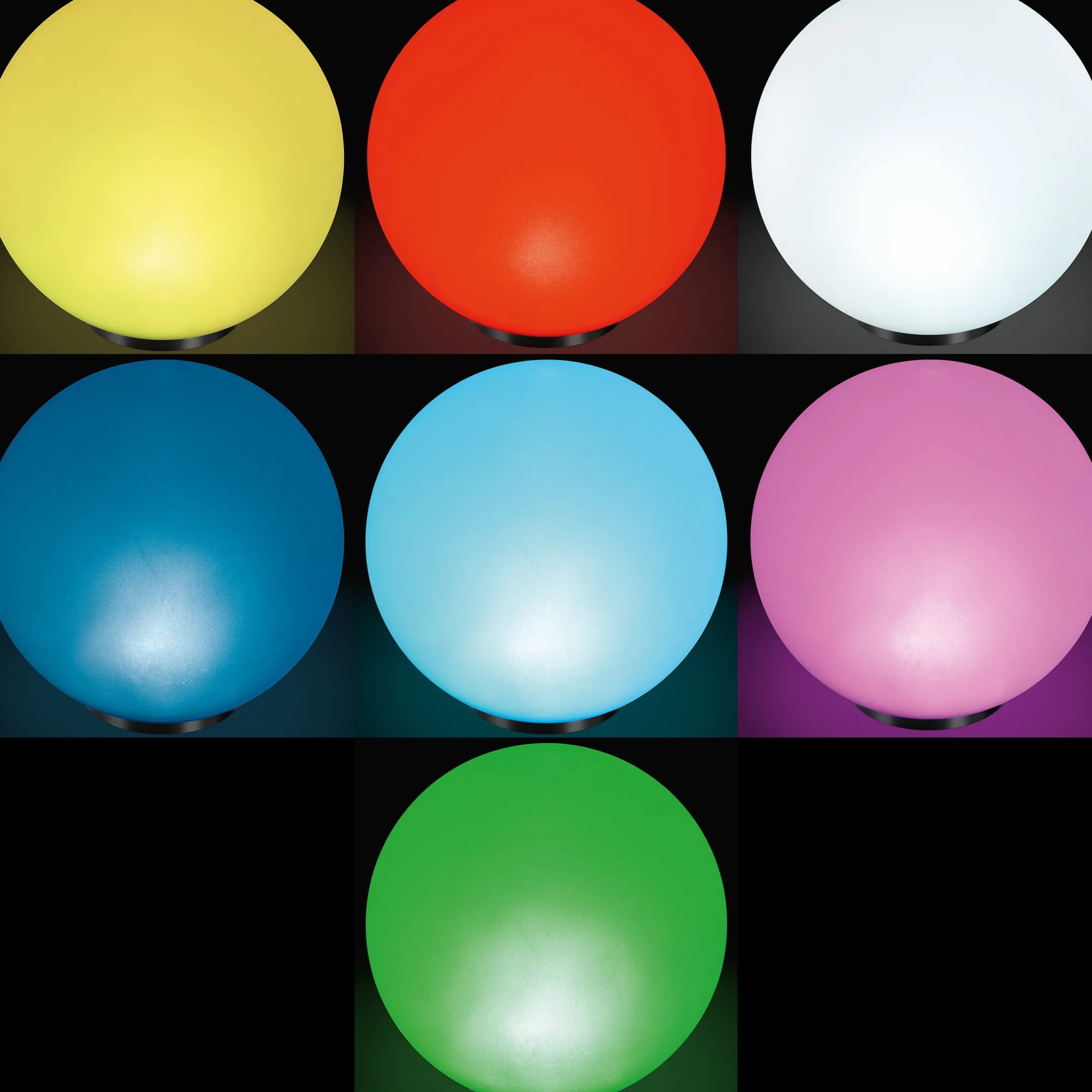 Solarkugel Basic ⌀ 30 cm mit 7 Lichtfarben
