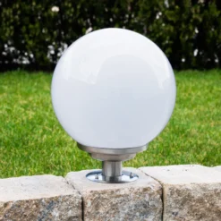 Solarkugel ⌀ 30 cm mit Edelstahl-Standfuß und Fernbedienung