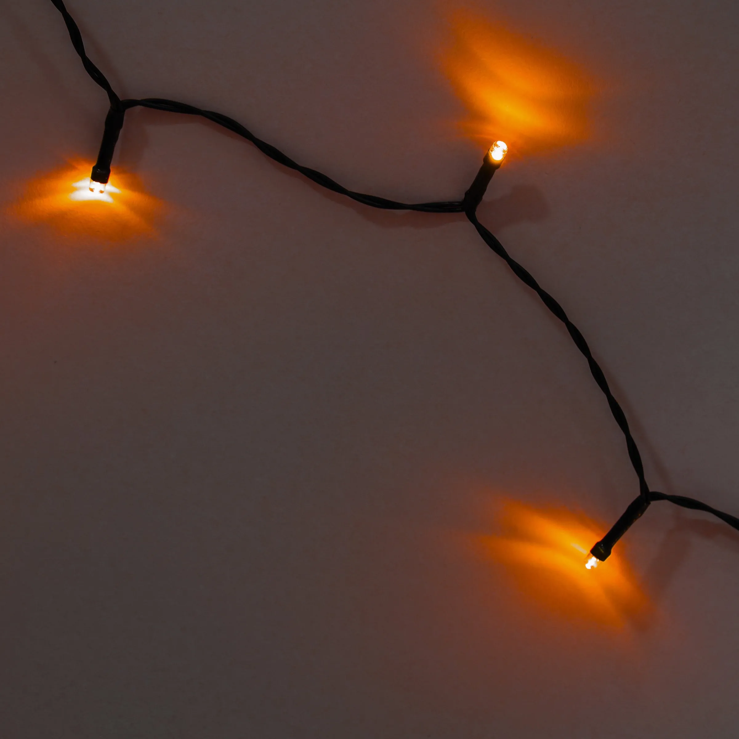 Solar Lichterkette mit 200 bernsteinfarbenen LEDs