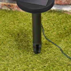 Solar Lichterkette mit 60 bernsteinfarbenen LEDs