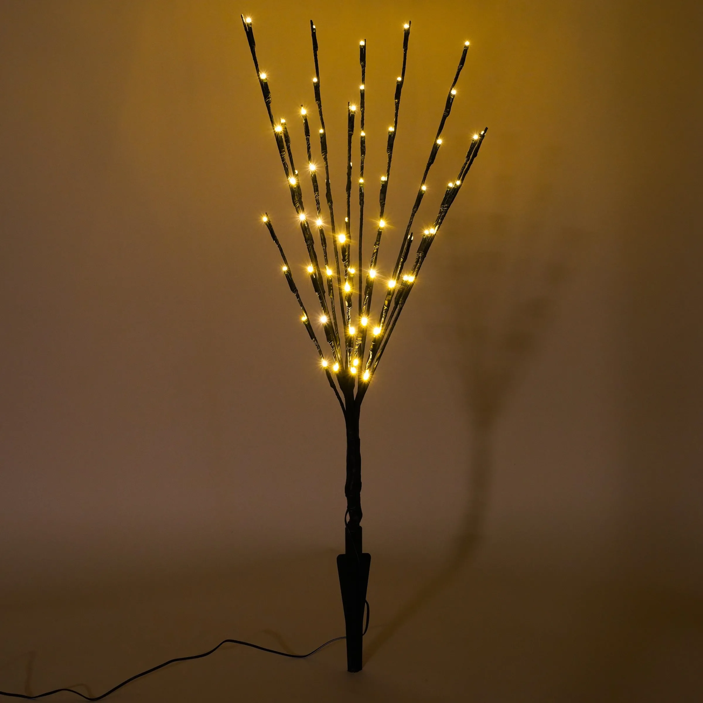 Solar Lichterzweige mit 60 warmweißen LEDs
