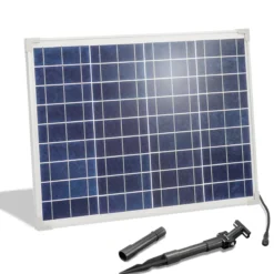 Solarmodul 50 Wp / 18 V mit Stecker 2-polig groß