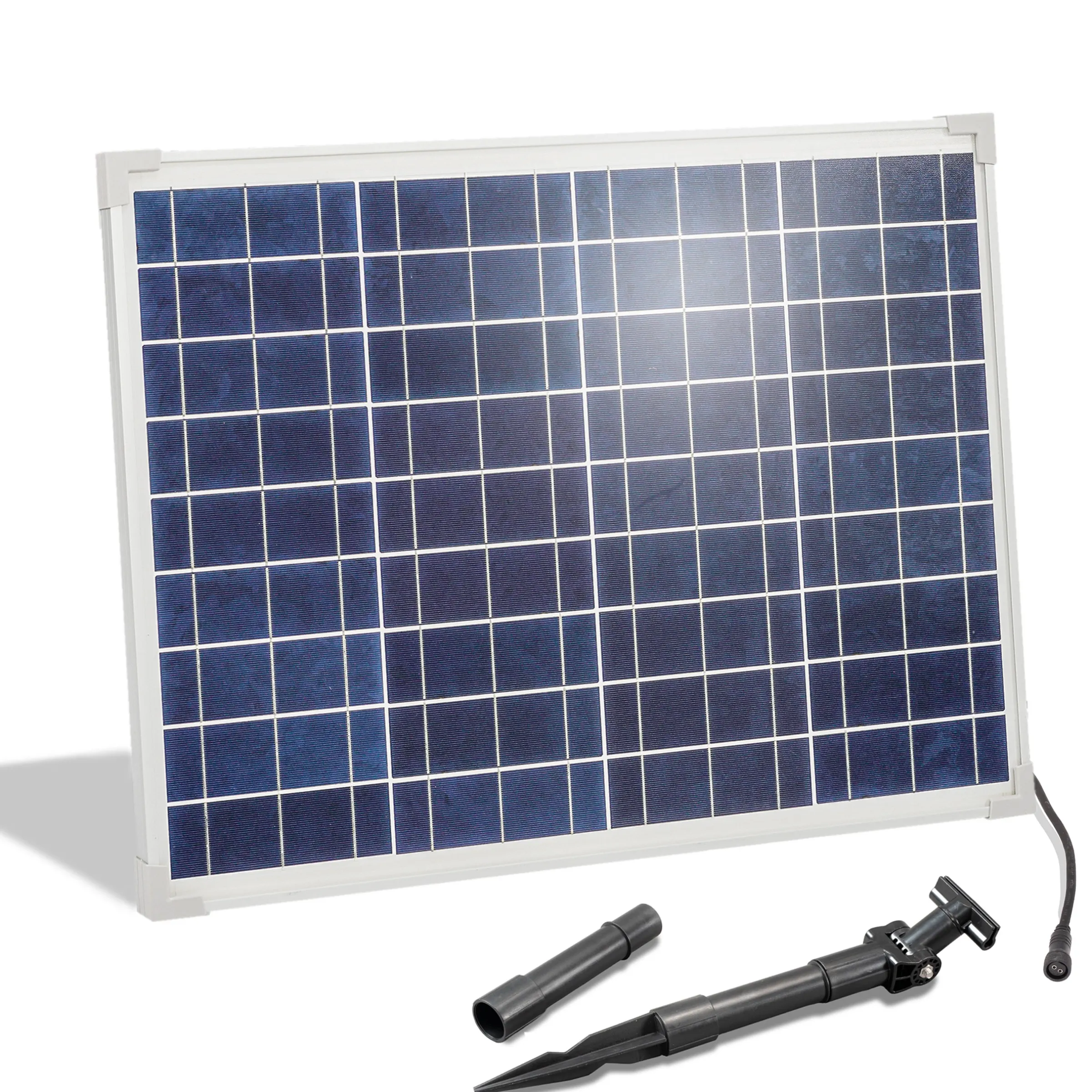 Solarmodul 50 Wp / 18 V mit Stecker 2-polig groß