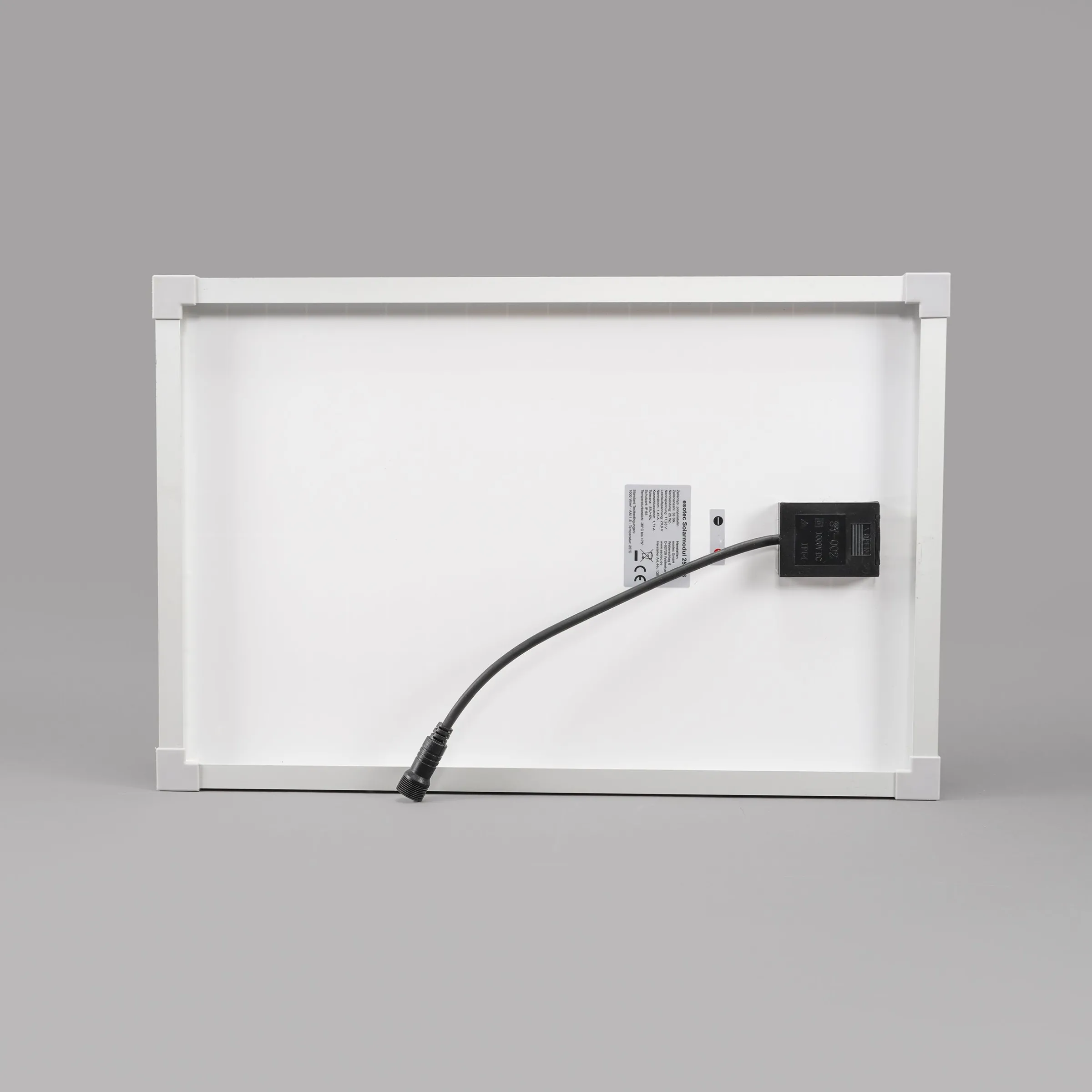 Solarmodul 20 Wp / 18 V mit Stecker 2-polig klein