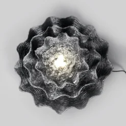 Solar Muschelbrunnen mit LED-Beleuchtung