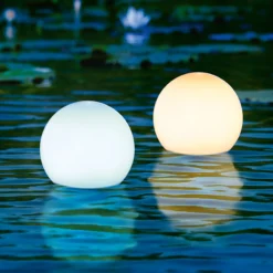 Solar Schwimmkugeln im 2er-Set ⌀ 15 cm