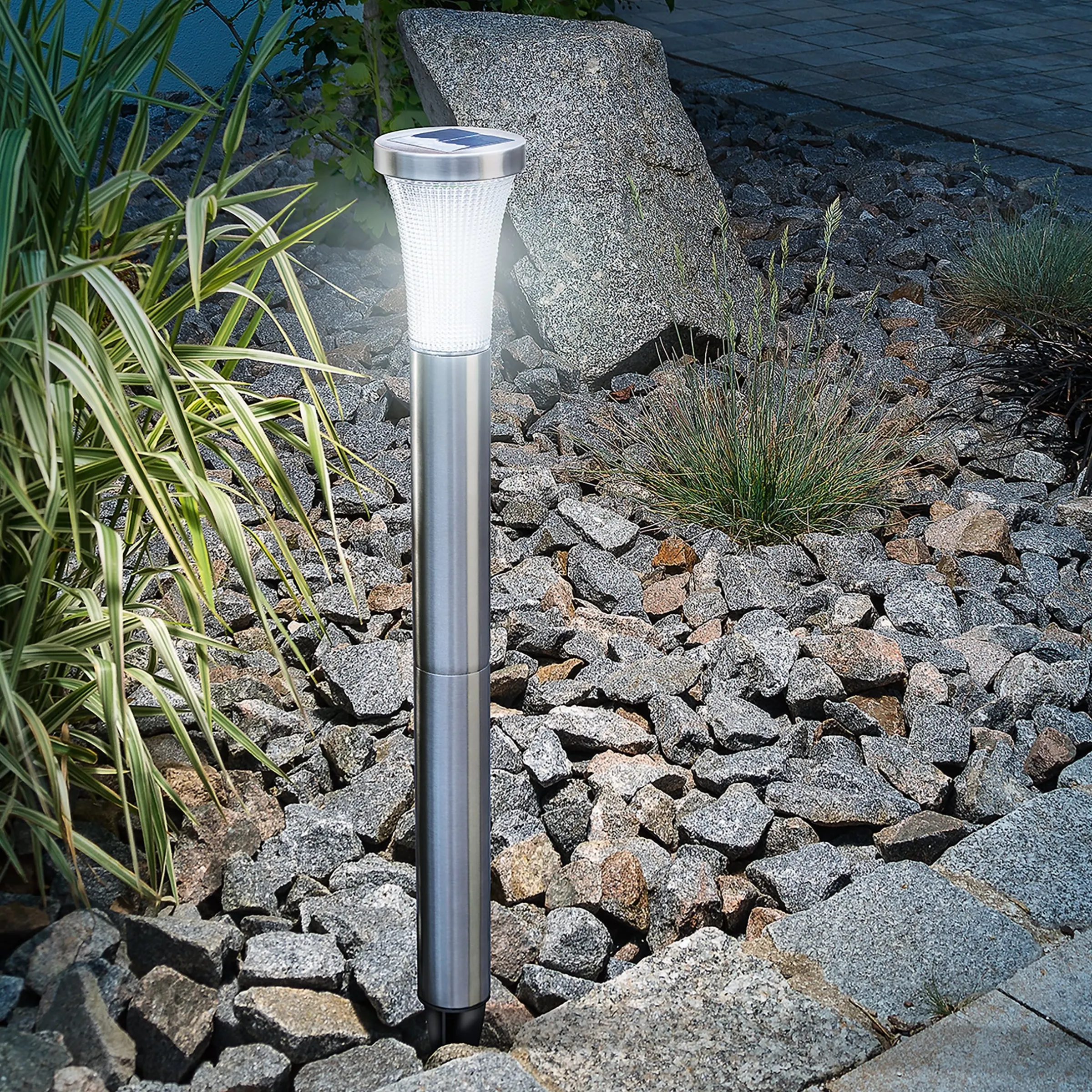Solar Standleuchte Tower Light 58 cm DuoColor
