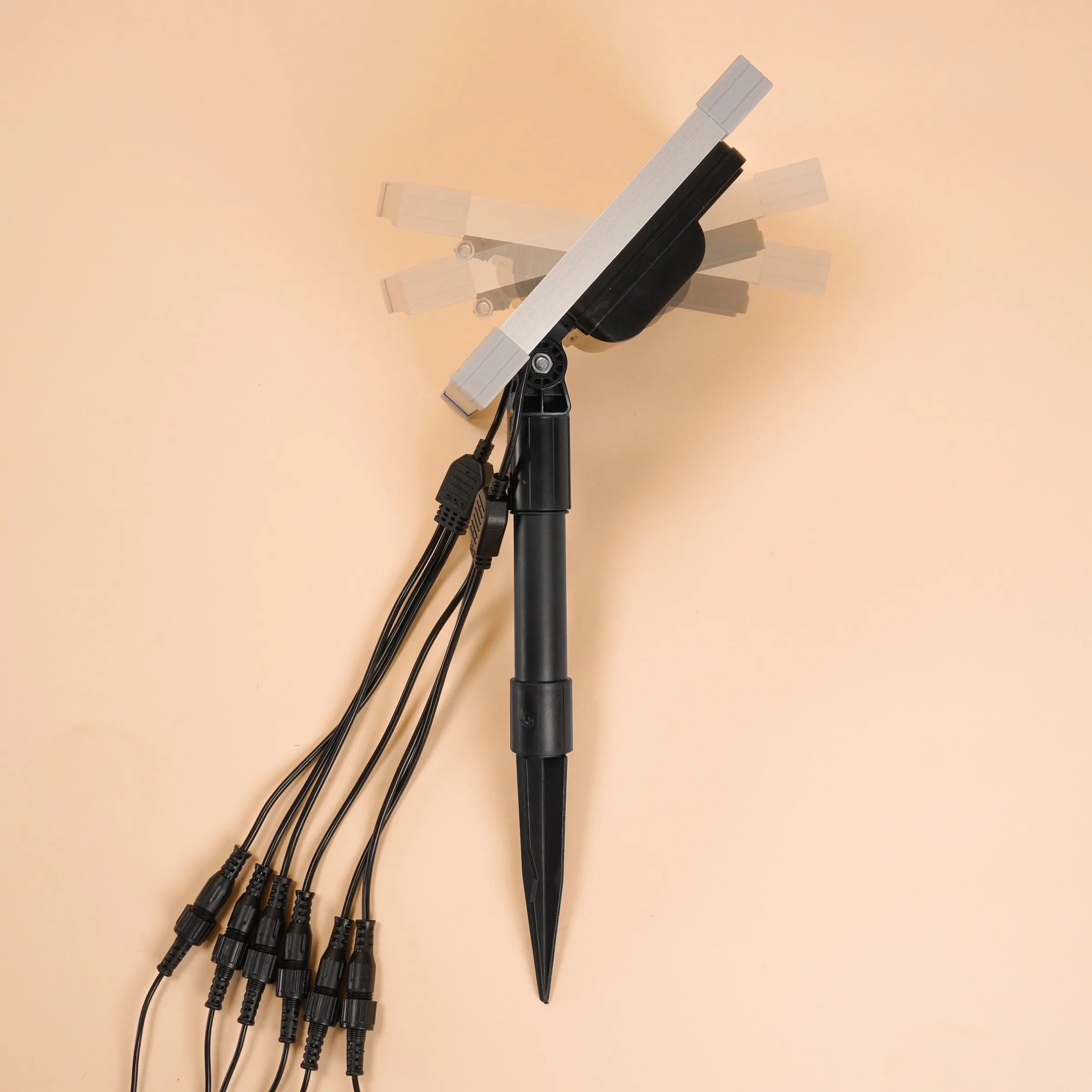 Solarstrahler Multispot Basic mit 6 Strahlern, 120 lm warmweiß