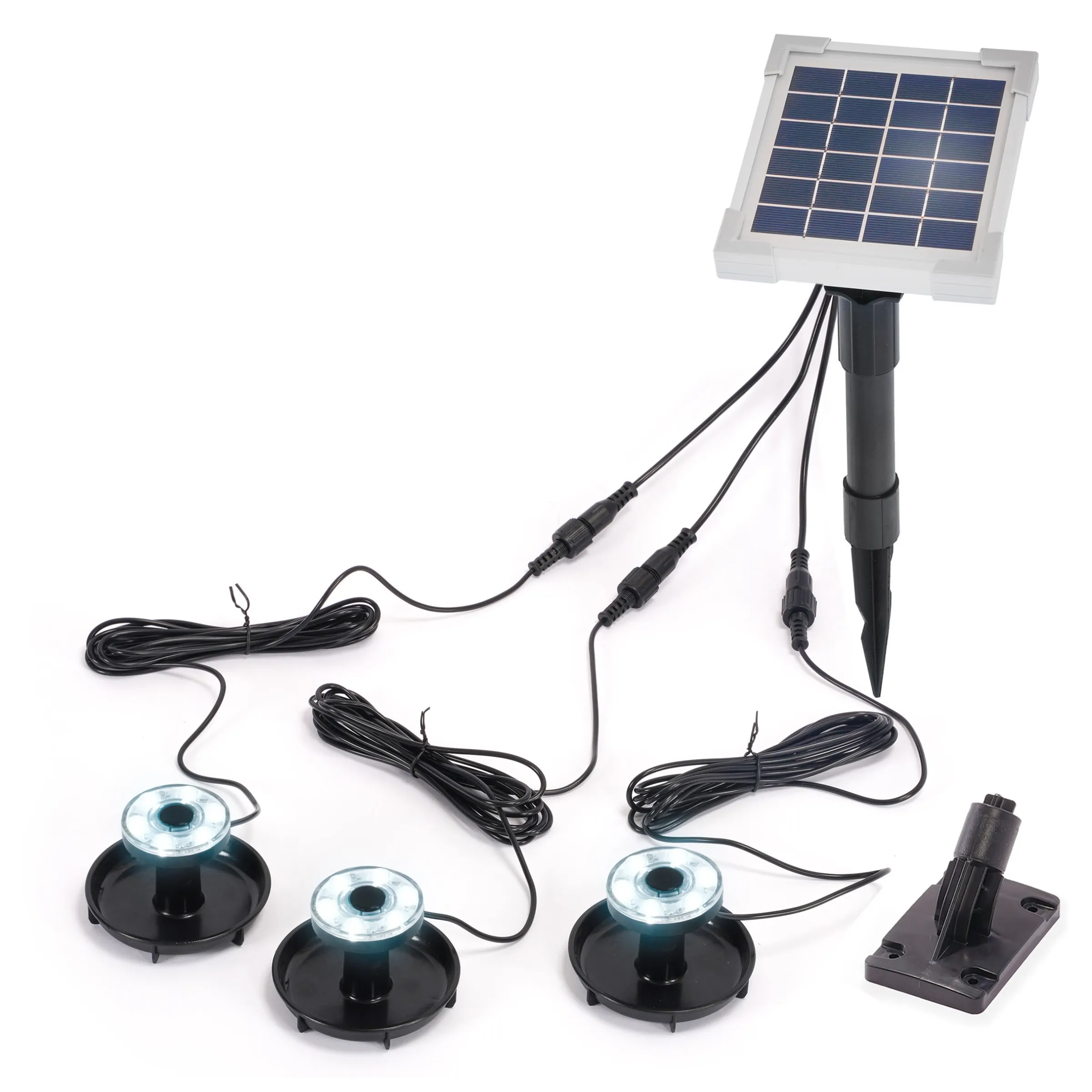 Solarstrahler Multispot Basic mit 3 Strahlern, 60 lm kaltweiß