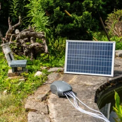 Solar Teichbelüfterset 25/600 5 Ausgänge mit 6 Ah LiFePO4 Akkuspeicher