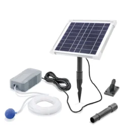 Solar Teichbelüfterset 6/130 mit 1,5 Ah LiFePO4 Akkuspeicher