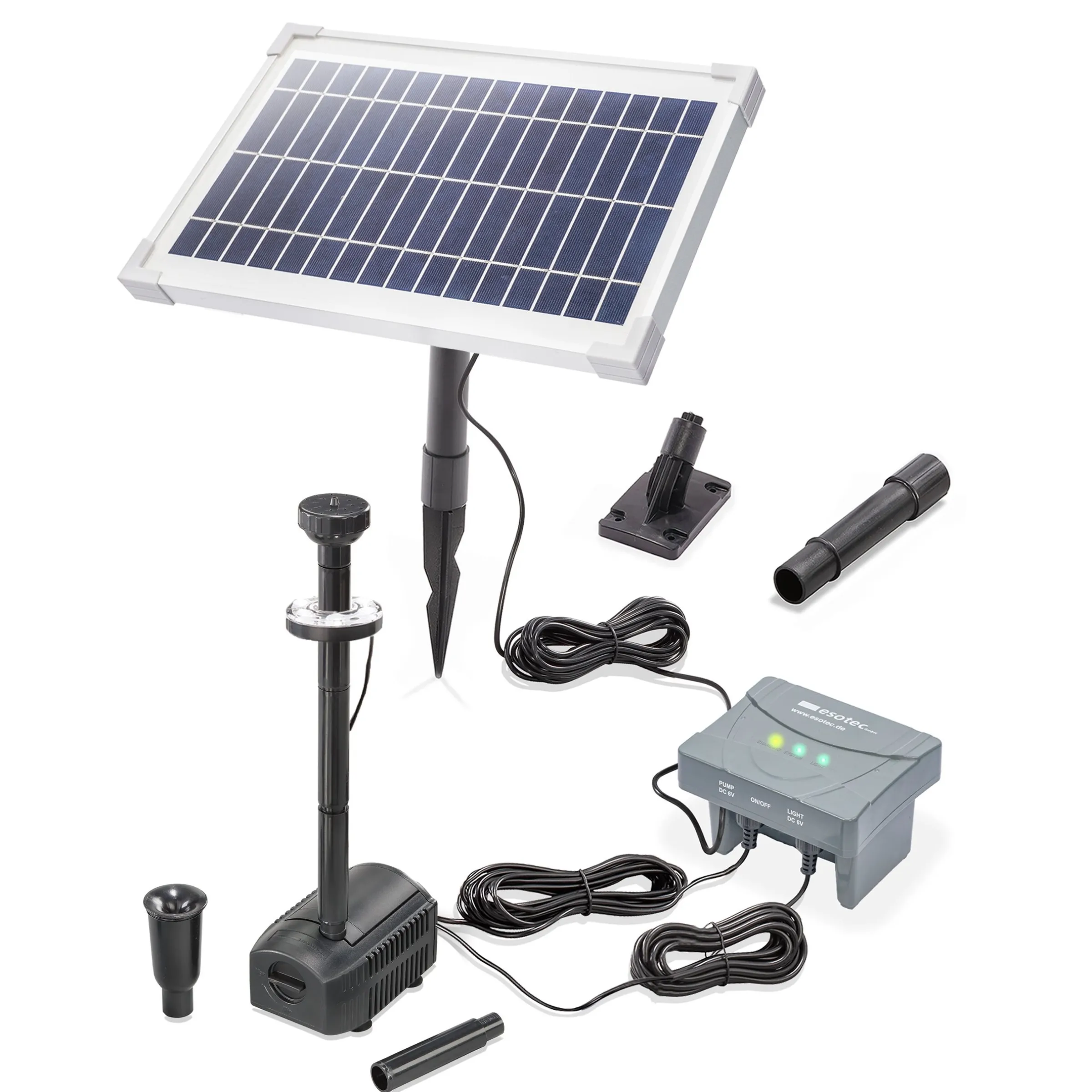 Solar Teichpumpenset 8/400 mit 4 Ah LiFePO4 Akkuspeicher