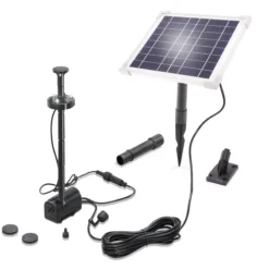 Solar Teichpumpenset 6/220 mit 1,5 Ah LiFePO4 Akkuspeicher