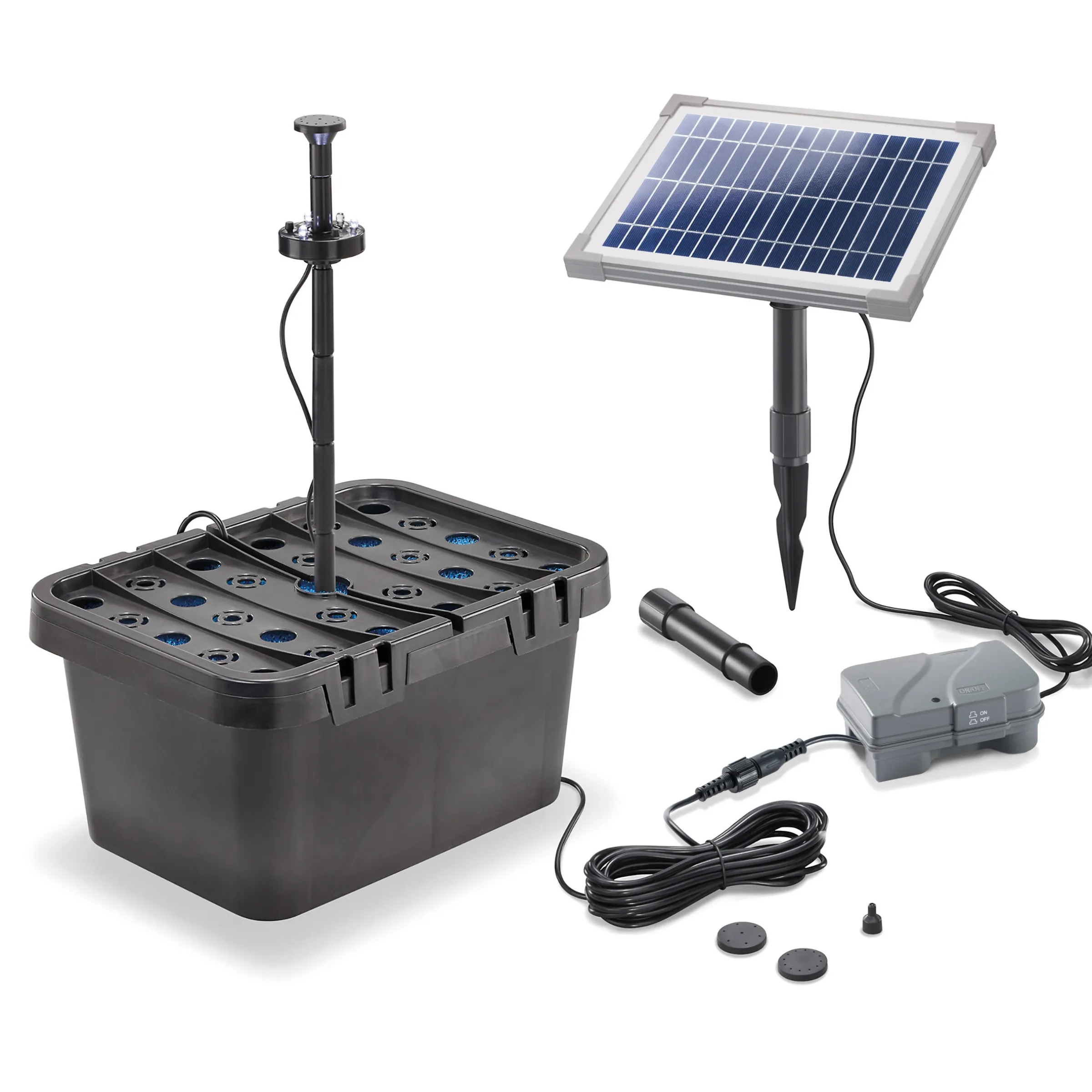 Solar Unterwasserfilter-Set 5/160 mit 1,5 Ah LiFePO4-Akkuspeicher
