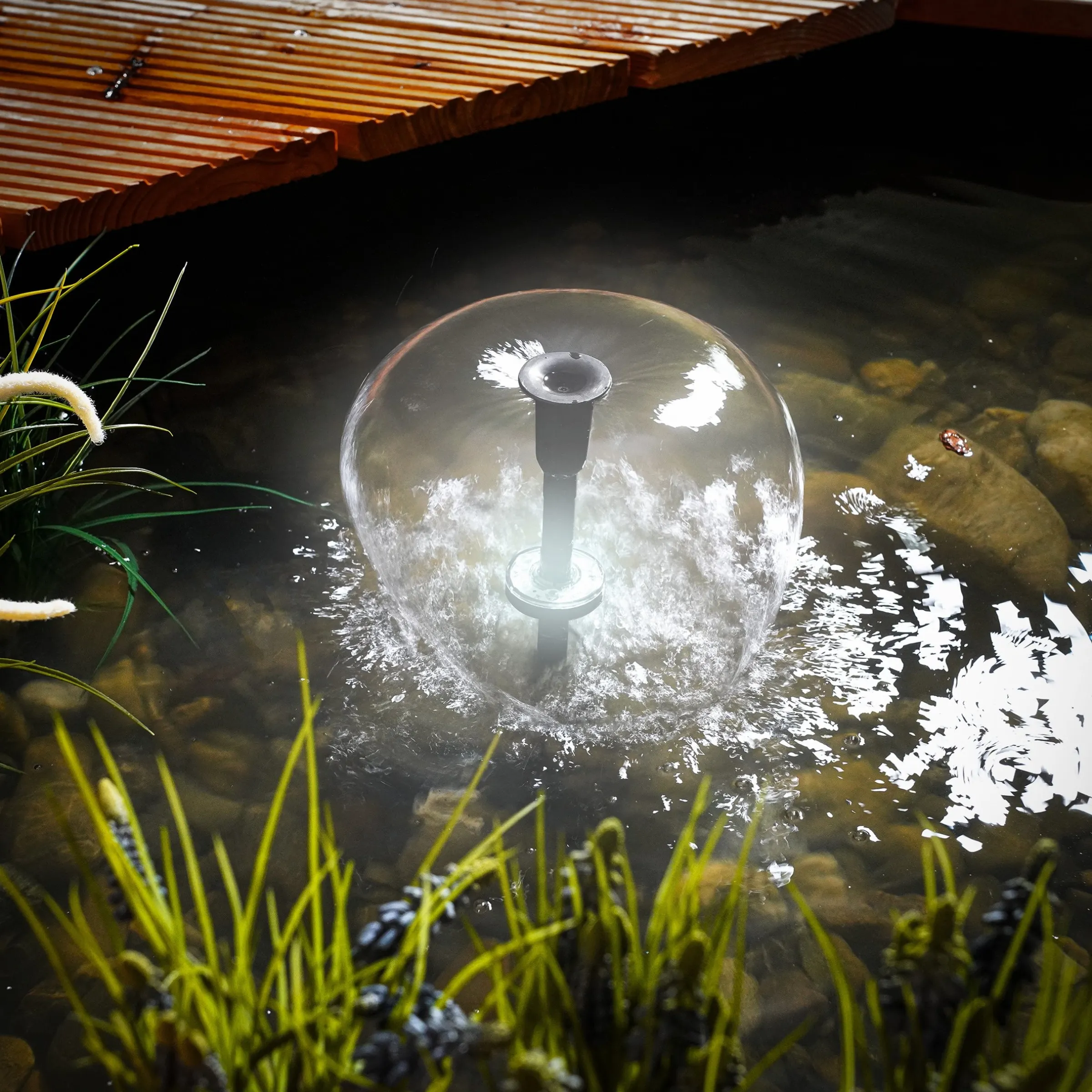 Solar Unterwasserfilter-Set 8/400 mit 4 Ah LiFePO4-Akkuspeicher