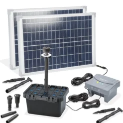 Solar Unterwasserfilter-Set 50/1400 mit 7,8 Ah LiFePO4-Akkuspeicher
