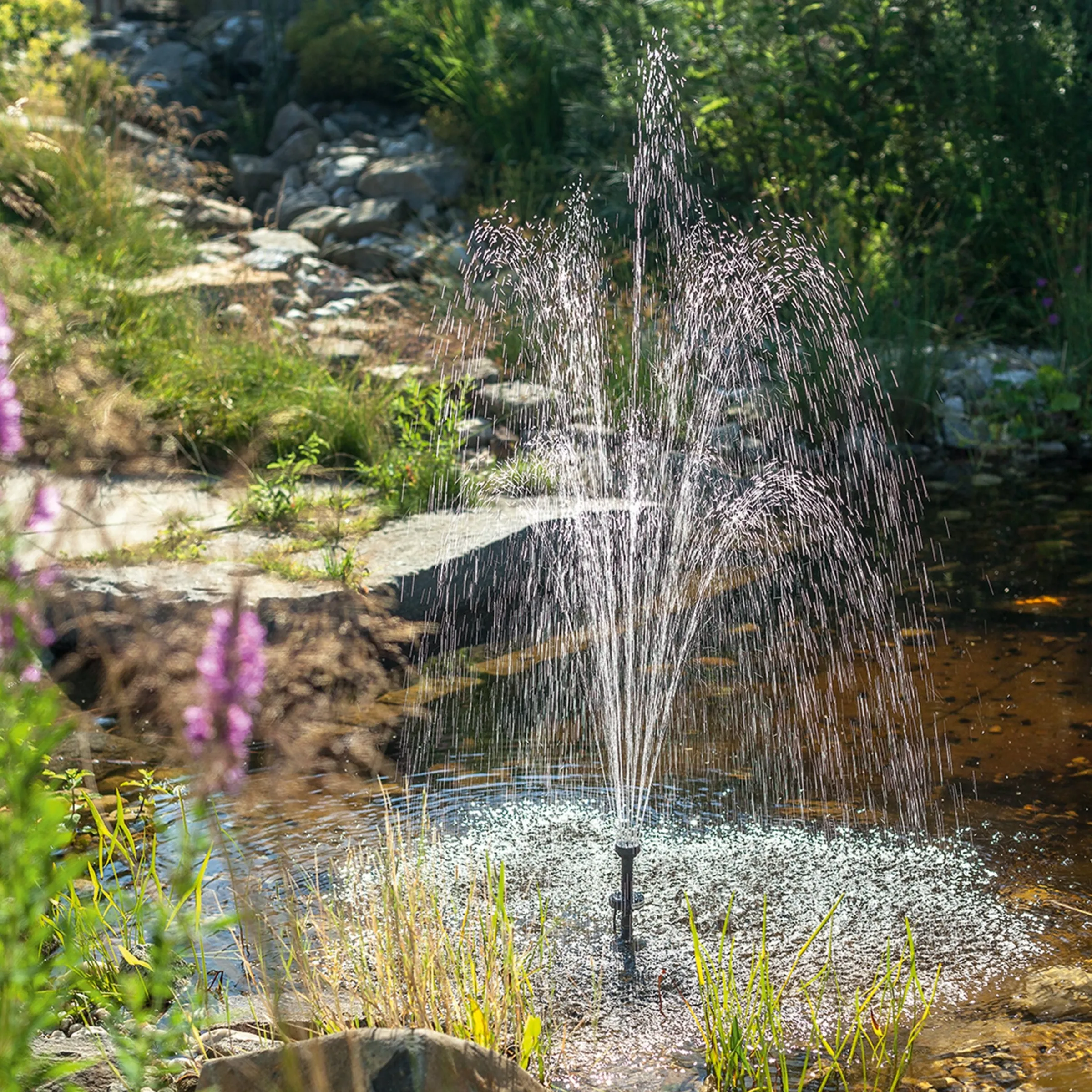 Solar Unterwasserfilter-Set 15/500 mit 7 Ah Pb-Akkuspeicher