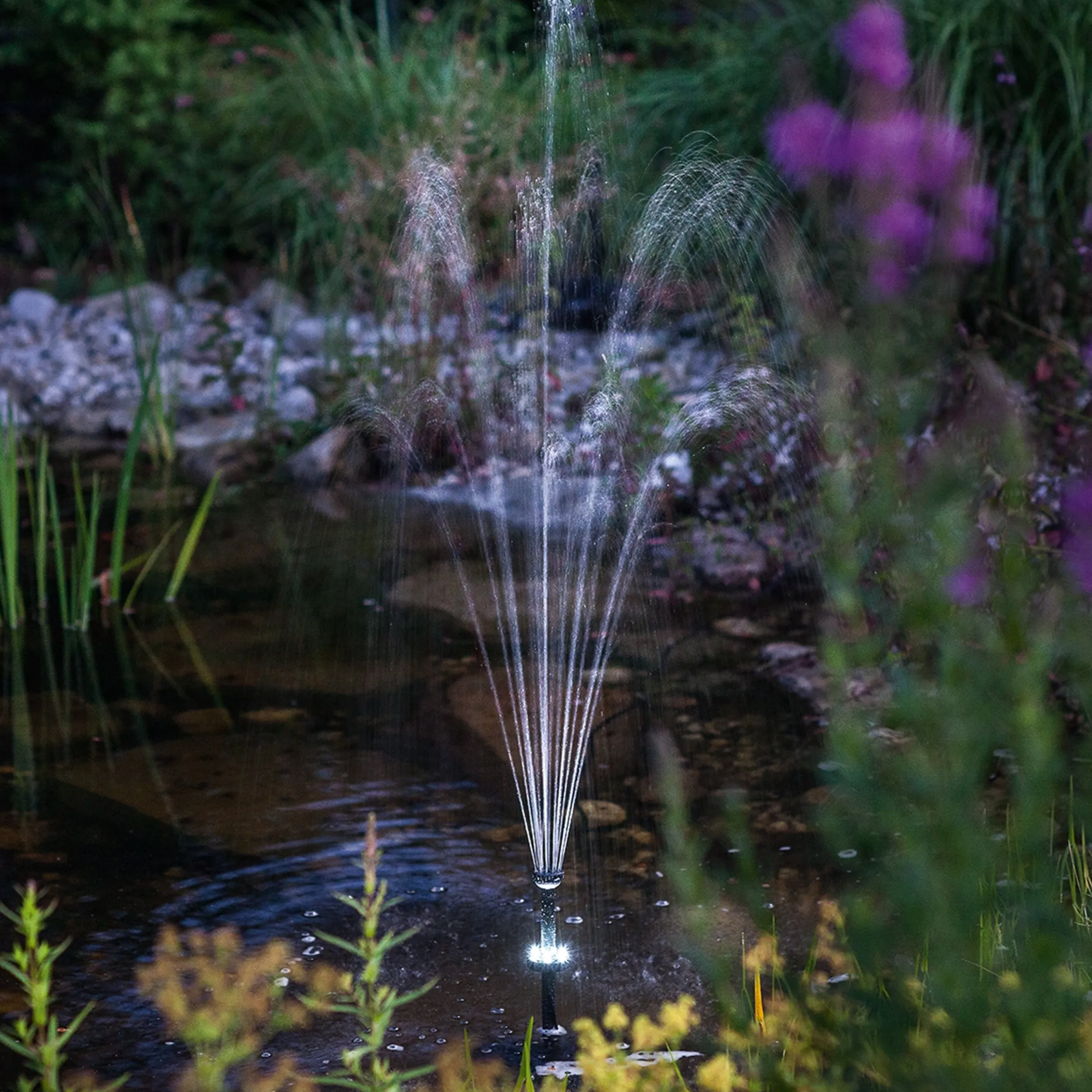 Solar Unterwasserfilter-Set 15/500 mit 7 Ah Pb-Akkuspeicher