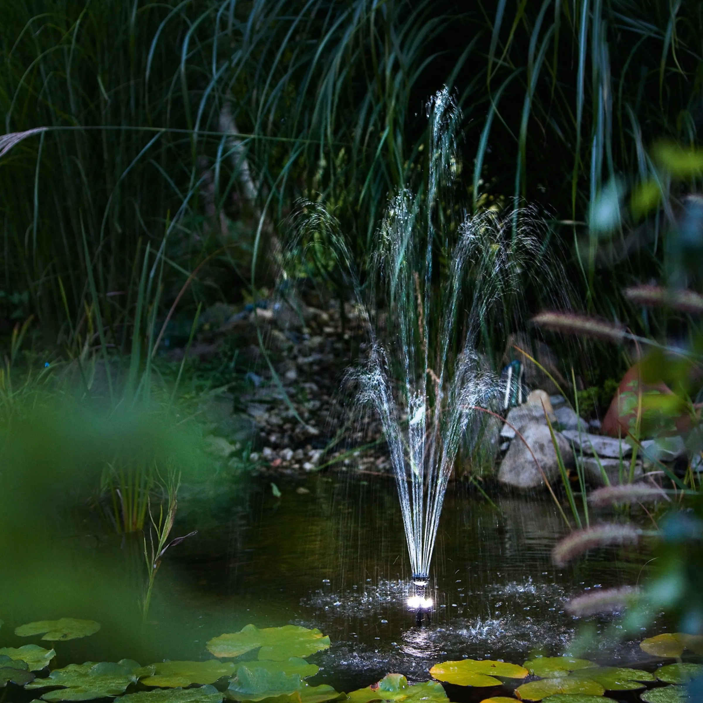 Solar Unterwasserfilter-Set 15/550 mit 4 Ah LiFePO4-Akkuspeicher