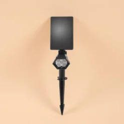 Solar Wand- und Bodenstrahler mit 5 Lichtfarben im Kunststoffgehäuse