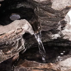 Solar Wasserfall-Dekobrunnen Rock Fountain mit Direktbetrieb