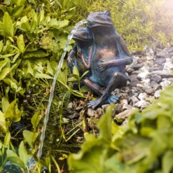 Solar Wasserspeier-Set Froschpaar
