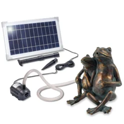 Solar Wasserspeier-Set Froschpaar