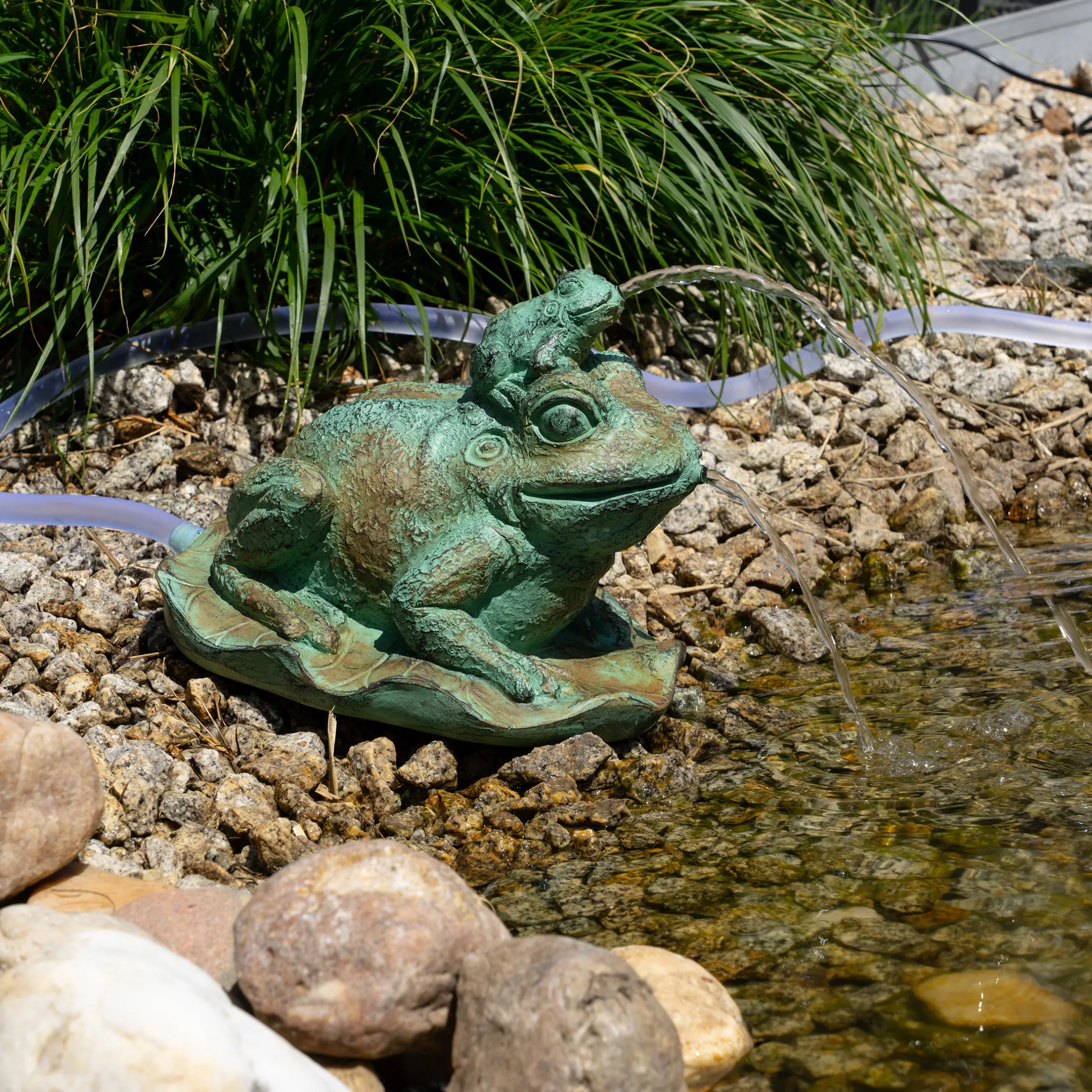 Solar Wasserspeierset Frosch Bruno & Pip