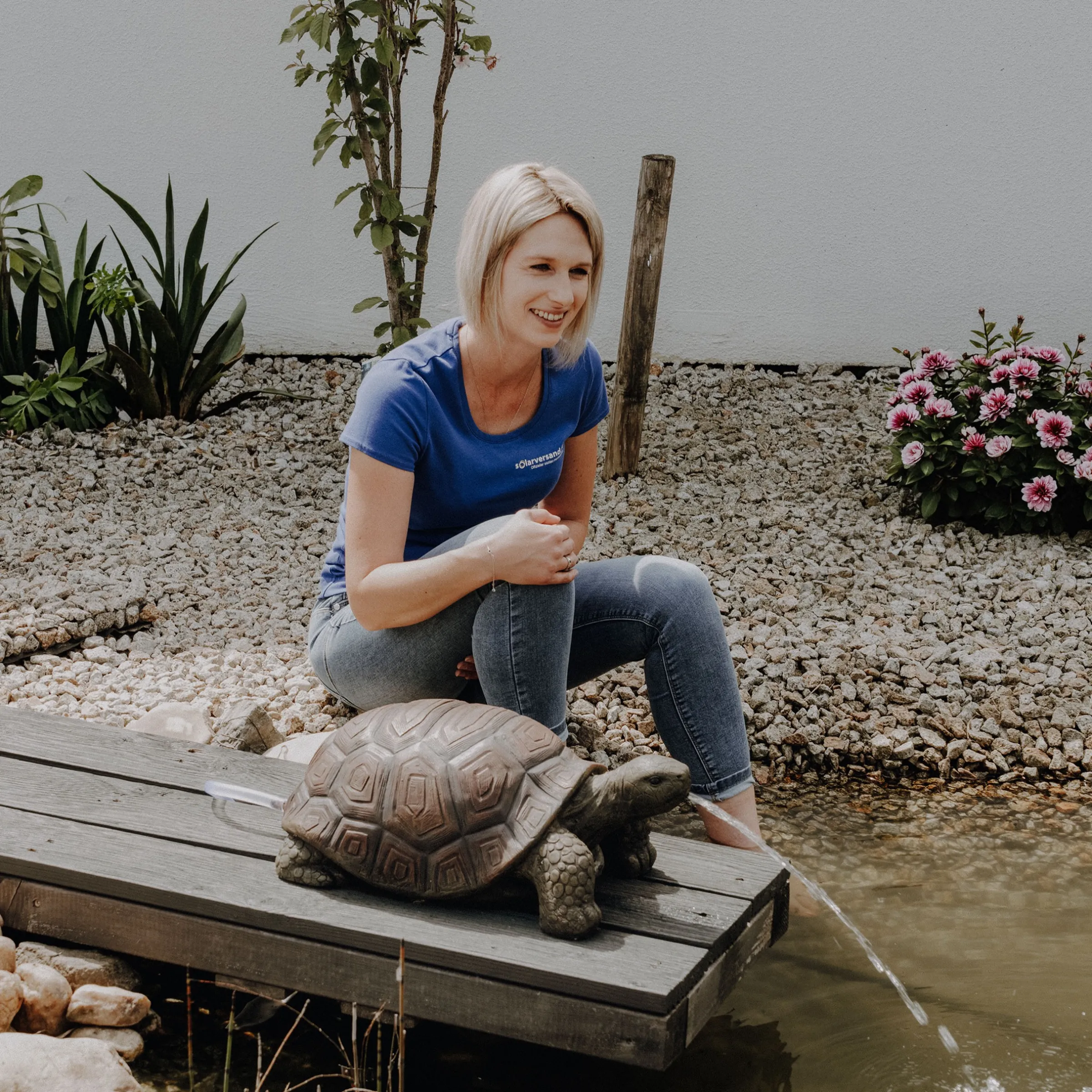 Solar Wasserspeierset Schildkröte Maru