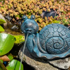Solar Wasserspeier-Set Schnecke Emilius