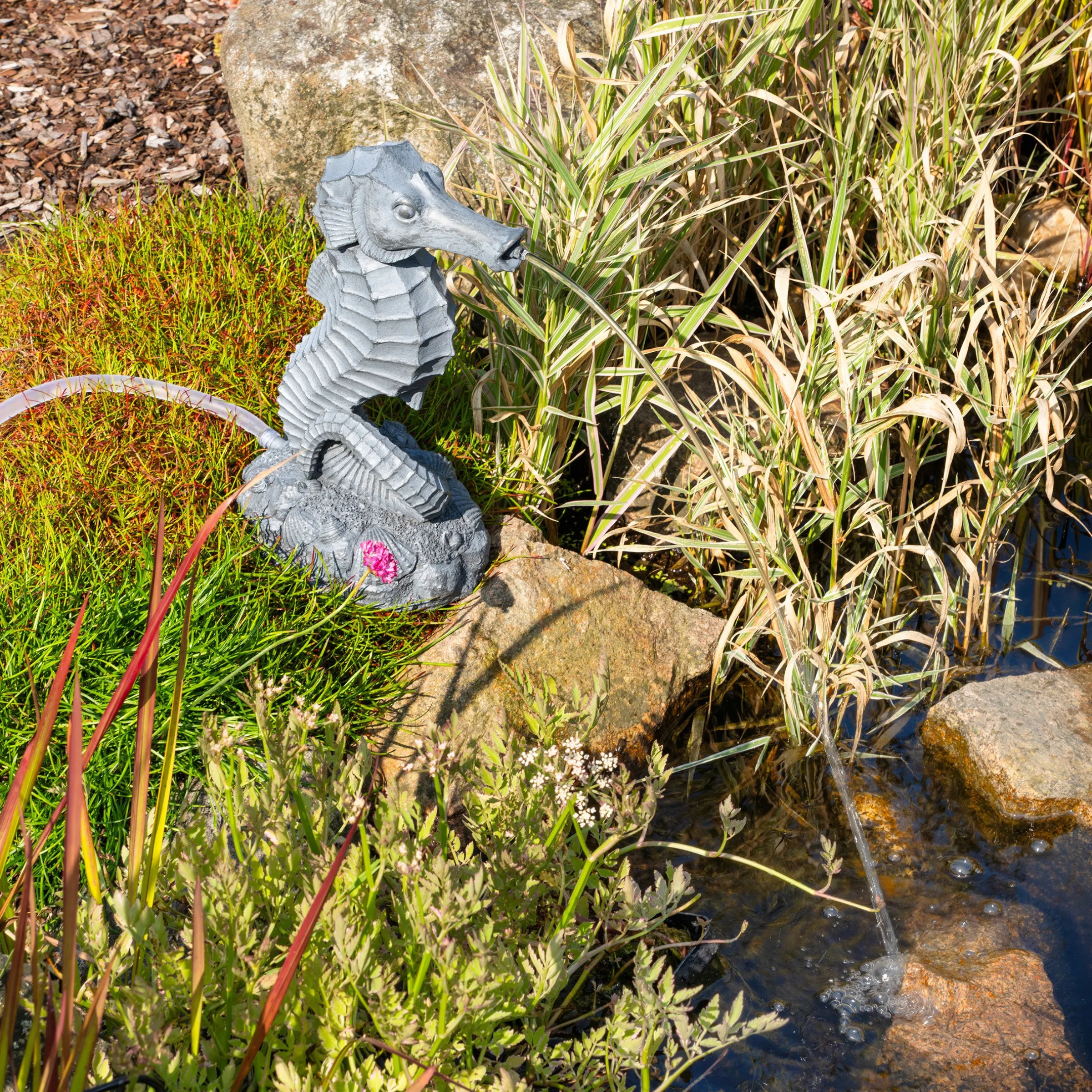 Solar Wasserspeier-Set Seepferdchen Ida